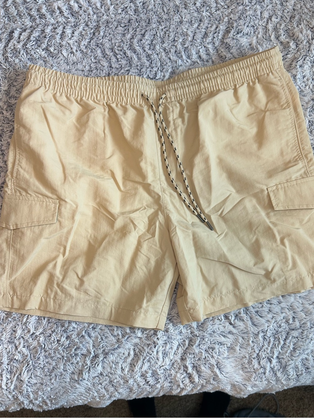 Original Use Men's Tan Cargo Shorts with Drawstring